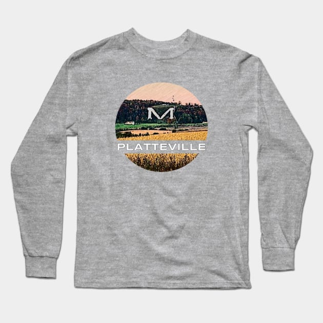 Platteville M Long Sleeve T-Shirt by Pvegas Memes